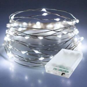 - Iki Pilli 3 Fonksiyonlu 3 Metre Beyaz Peri LED