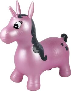 Lexibook Unicorn Şişme Atlama Makinesi, Kapalı ve Açık, Ergonomik Tasarım, El Pompası Dahil, Pembe, BG050UNI