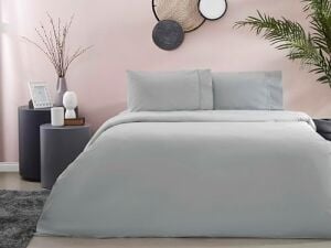 Basic Standart Pamuk Nevresim Takımı, Antrasit, Queen Size