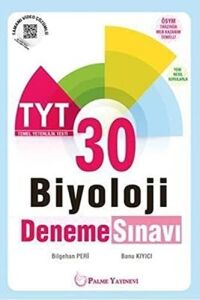 Palme Tyt Biyoloji 30 Deneme Sınavı (Kapak Değişebilir)