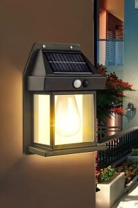 2026 Model Yeni Suya Dayanıklı Harekete Duyarlı Güneş Enerjili Solar LED Dış Mekan Bahçe Lambası (4)