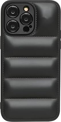 Airbag Puffer Silikonlu Siyah Telefon Kılıfı iPhone 12 Pro Max ile Uyumlu