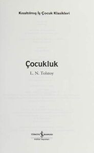 Çocukluk (Kısaltılmış Metin)