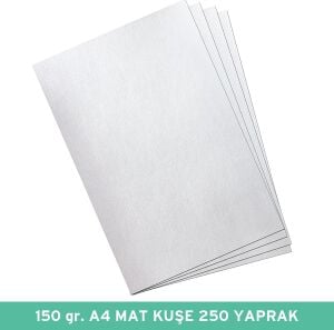 Umur 150 gr A4 Mat Kuşe Kağıt, 250 Yaprak