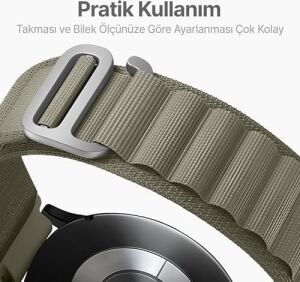 22MM ile Uyumlu Saatler Için Alpine Loop 46MM Yumuşak Kumaş Kordon  Watch (Gt6 Pro/gt6/gt5 Pro/gt5/gt4/watch 4 Pro/gt3/gt3 Pro/gt2/gt2 Pro)
