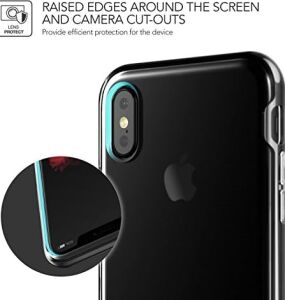 VRS88870 iPhone x Crystal Bumper Kılıf Metal Black