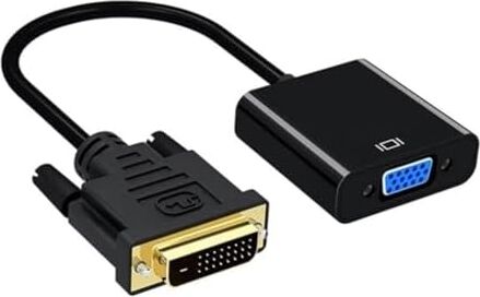 1 DVI D To VGA 24+1 Çevirici Adaptör Kablo