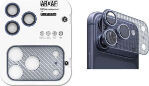 Senon Apple iPhone 17 Pro Zore Cl-22 Parmak Izi Bırakmayan Anti-Reflective 2in1 Kamera Lens Koruyucu (Mavi)