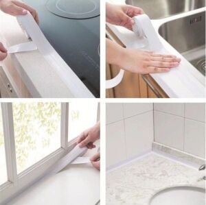 Beyaz Su Sızdırmaz Lavabo Kenar Bandı (3.2m)