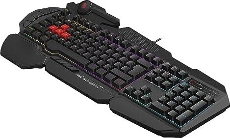Bloody B310N Q Türkçe Multimedya Neon Gamer Oyuncu Klavye (Oyunculara Özel Asdw Yedek Gaming Tuşlar)
