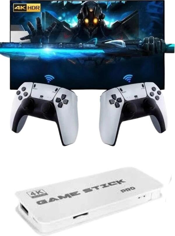 3D 4K Hd 2.4g Game Stick 4K Ultra Hd Oyun Konsolu Çift Kollu