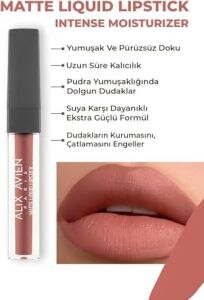 Uzun Süre Kalıcı Kadifemsi Kuruma Yapmayan Mat Likit Ruj - Lipstick 504 Spicy Terracott