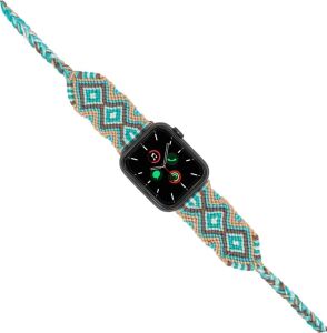 Hippi Charm Black 38-40-41 mm Apple Watch Braided Band