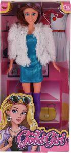 WG-66770 Parlak Elbiseli Ceketli Bebek 29 cm