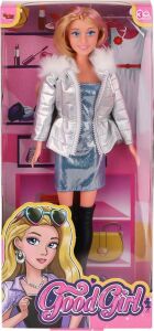 WG-66770 Parlak Elbiseli Ceketli Bebek 29 cm