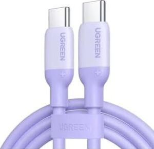 Usb-C 3A/60W Hızlı Şarj Kablosu, 1m, Mor