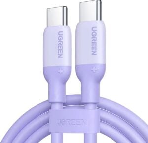 Usb-C 3A/60W Hızlı Şarj Kablosu, 1m, Mor