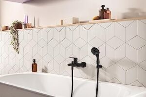 Start 100 Quickfix El Duşu 2 Akışlı (Yağmur ve Jet) Kireç Önleyici Sistem, Banyo-Duş Başlığı, Mat Siyah, 279462430