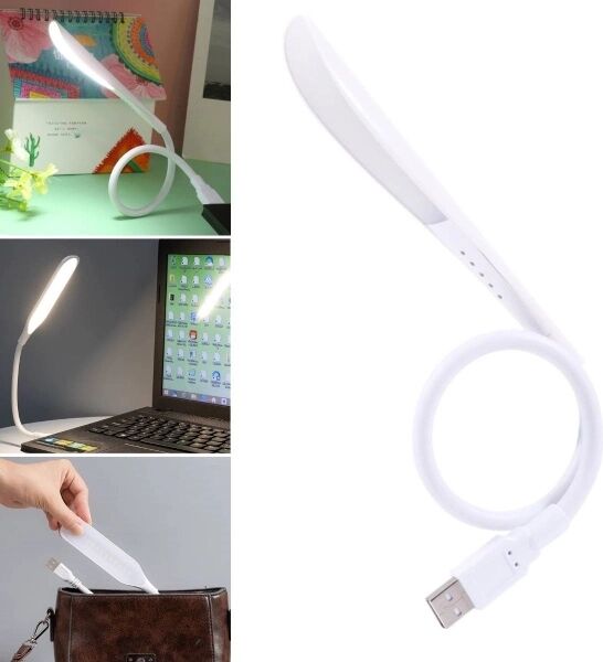 Kompakt USB Beyaz 14 Ledli 3 Kademeli Dokunmatik Okuma Lambası