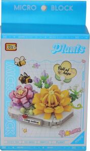 LZ8832 Loz  Kremsi Yeşim Lotus   Block Oyuncak