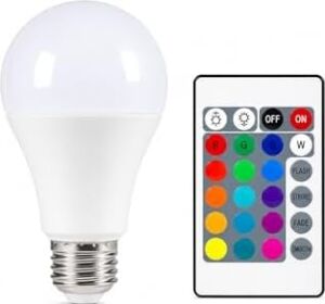 Kumandalı Rgb LED Ampul 9W E27 – Renk Değiştiren Uzaktan Kumandalı Dekoratif Akıllı Işık – Beyaz/gün Işığı/rgb Modlu