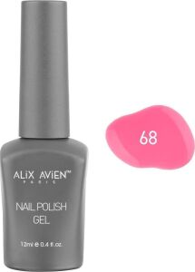 Pembe Kalıcı Oje 68-Yoğun Renk Veren Jel Oje 12 Ml-Nail Uv Gel Polish 68