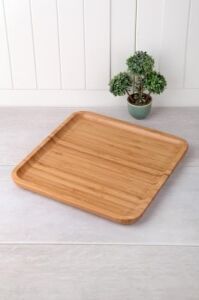 Bambu Kare Sunum Tabağı 25CM