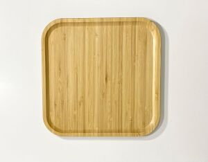Bambu Kare Sunum Tabağı 25CM