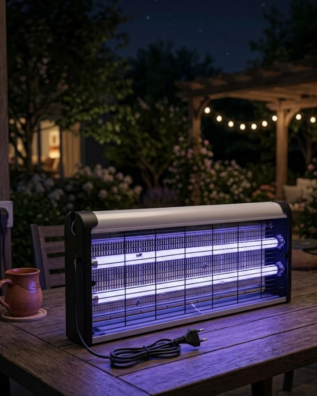 Uv Işıklı Elektrikli Sinek Savar 10W Sessiz Haşere Öldürücü Lamba