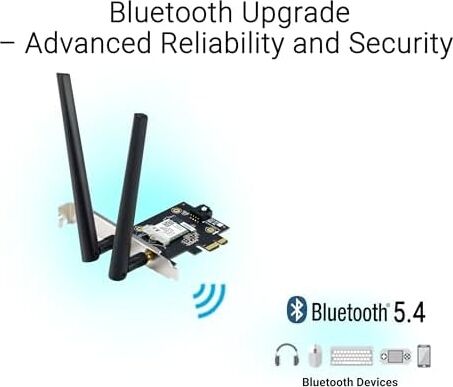 Asus PCE-BE6500 Wifi7 BE6500 Tri-Band Pcıe Adapter