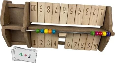 Smartmath Abacus Game Set – 2 Kişilik Ahşap Matematik Oyunu | Abaküs ile Sayı Öğrenme & Toplama Kartları | Eğitici Stem Seti | Çocuklar Için Yılbaşı Hediyelik Zeka Oyunu