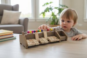 Smartmath Abacus Game Set – 2 Kişilik Ahşap Matematik Oyunu | Abaküs ile Sayı Öğrenme & Toplama Kartları | Eğitici Stem Seti | Çocuklar Için Yılbaşı Hediyelik Zeka Oyunu