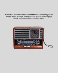 Nostaljik Radyo – Şık Dekoratif Tasarım ve Güvenli 2 Yıl Garanti