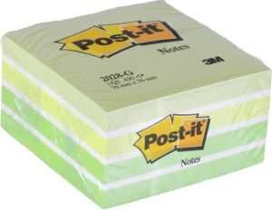 Post-It Küp Not, Yeşil Tonları, 450 Yaprak
