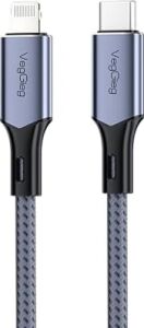27W 3A USB Type-C To Lightning iPhone iPad Hızlı Şarj ve Data Kablosu 1.2 Metre