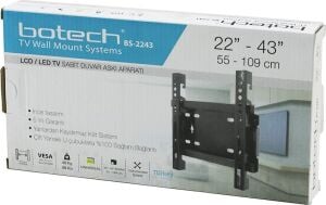 22 Inç ve 43 Inç - 55-109 cm - Sabit Tv Askı Aparatı - 40 kg Taşıma Kapasitesi