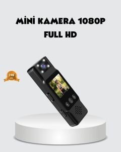 180 Derece Dönebilen Mini Kamera Full Hd Tft Ekran Hareket Sensörlü
