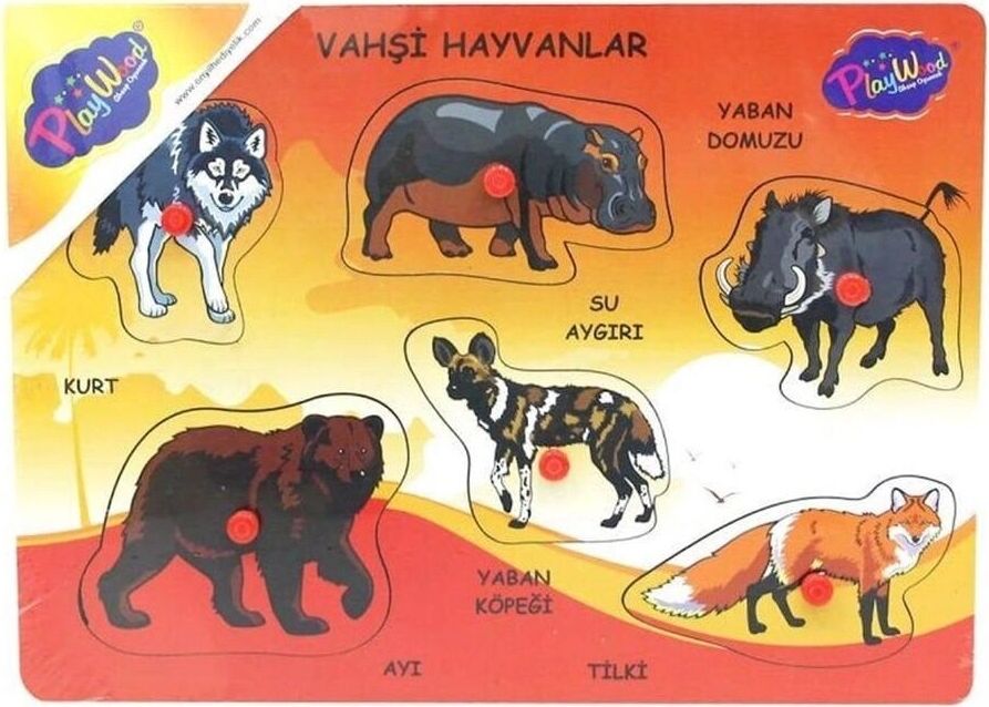 ONY-135-136-137 Ahşap Tutmalı Vahşi Hayvanlar