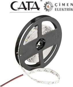 5 Metre Cata Ct 4537 Şerit LED 12 Çip 3200K Gün Işığı