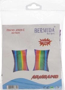 Bermuda Kolluk Gökkuşağı Desenli 30X15 cm 47029 C