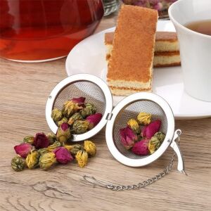 Metal Top Çay Süzgeci,topuz Çay Filtresi,bitki ve Yeşil Çay Için Paslanmaz Süzgeç,bardağa Asılabilir Topuz Çay Süzgeci
