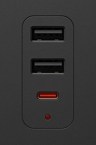 Techmaster 2 USB + Type-C Akım ve Çocuk Korumalı 3lü Kare Priz 2mt