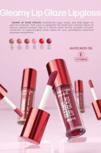 Gleamy Lip Glaze Lipgloss NO:205 Cherry Pop - Renkli Dudak Parlatıcısı