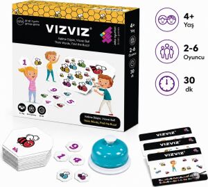 Vız Vız Dikkat ve Zeka Oyunu 4+ Yaş 8 Oyuncu