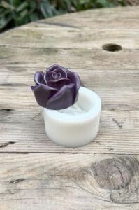 Gül 3D Tekli Mum Kalıbı (Silikon)