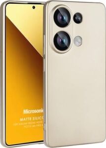 Matte Silicone Xiaomi Redmi Note 13 4g Için Kılıf Gold [redmi Note 13 4g ile Uyumlu Kılıf - Gold]