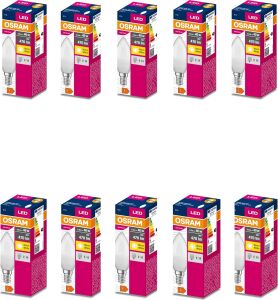 10'lu  Value B40 4.9W 827 2700K Sarı Renk E14 Mum LED Ampul