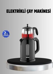 Sinbo Stm 5840 Elektrikli Çay Makinesi 1800W Cam Demlik ve Sıcak Tutma Özellikli