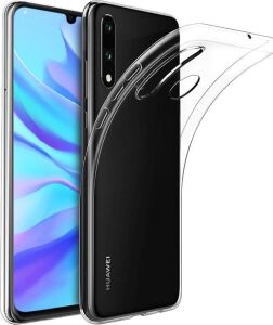 P30 Lite ile Uyumlu Kılıf Şeffaf Silikon Kamera Korumalı 0,30 mm