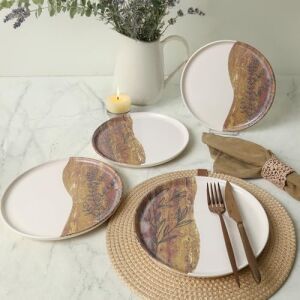 Terra Leaf Nordıc Pasta Tabağı 22 cm 4 Adet / 22969-70